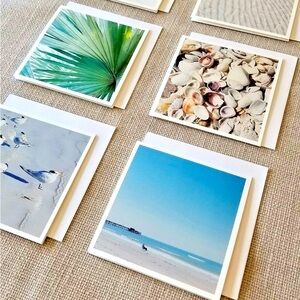 12 count! Vintage Beach Art Notecards Bundle